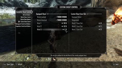 ) This has limited impact on gameplay due to animation delays. . Skyrim shout cooldown command